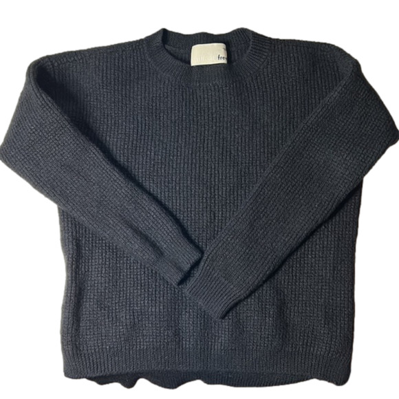 Aritzia Sweaters - Wilfred Free Aritzia Cropped Merino Wool Sweater - black - small - GUC